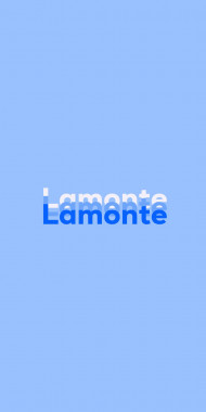 Name DP: Lamonte
