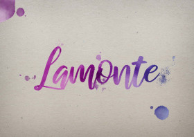 Lamonte Watercolor Name DP