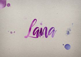 Lana Watercolor Name DP