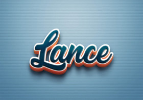 Cursive Name DP: Lance