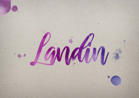 Landin Watercolor Name DP