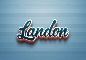 Cursive Name DP: Landon