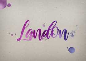 Landon Watercolor Name DP
