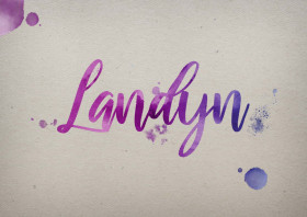 Landyn Watercolor Name DP
