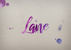 Lane Watercolor Name DP
