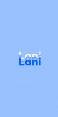 Name DP: Lani