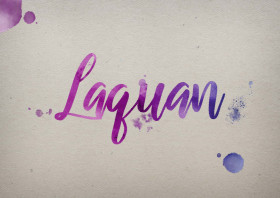 Laquan Watercolor Name DP
