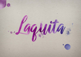 Laquita Watercolor Name DP