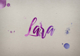 Lara Watercolor Name DP