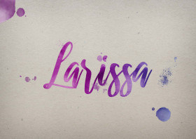 Larissa Watercolor Name DP