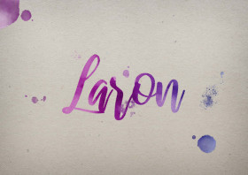 Laron Watercolor Name DP