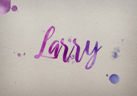 Larry Watercolor Name DP