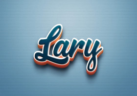 Cursive Name DP: Lary