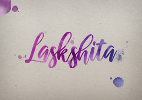 Laskshita Watercolor Name DP