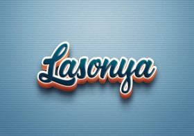 Cursive Name DP: Lasonya
