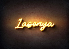 Glow Name Profile Picture for Lasonya