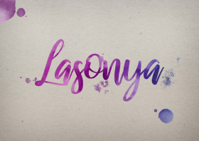 Lasonya Watercolor Name DP