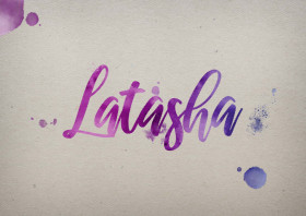 Latasha Watercolor Name DP