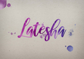 Latesha Watercolor Name DP