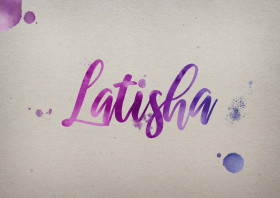 Latisha Watercolor Name DP