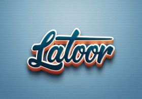 Cursive Name DP: Latoor