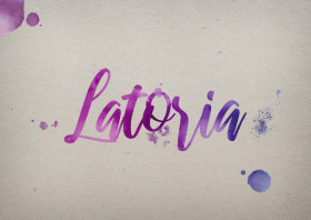 Latoria Watercolor Name DP