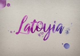 Latoyia Watercolor Name DP