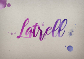 Latrell Watercolor Name DP