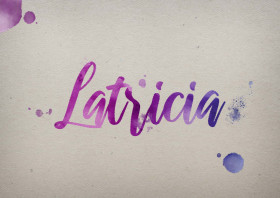 Latricia Watercolor Name DP