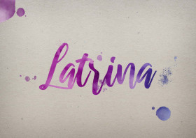 Latrina Watercolor Name DP