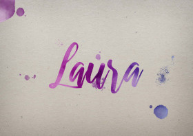 Laura Watercolor Name DP