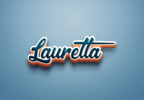 Cursive Name DP: Lauretta