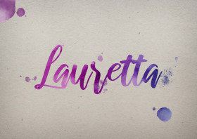 Lauretta Watercolor Name DP