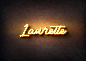 Glow Name Profile Picture for Laurette