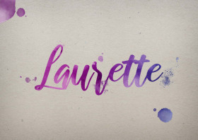 Laurette Watercolor Name DP