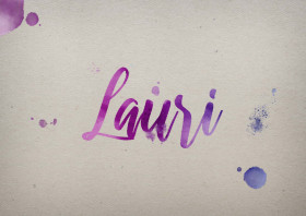 Lauri Watercolor Name DP