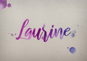 Laurine Watercolor Name DP