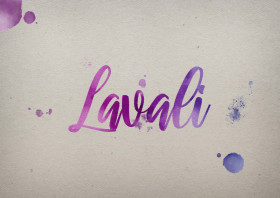 Lavali Watercolor Name DP