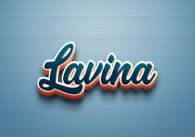Cursive Name DP: Lavina