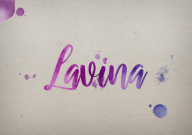 Lavina Watercolor Name DP
