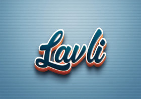 Cursive Name DP: Lavli
