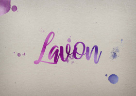 Lavon Watercolor Name DP