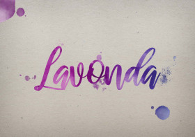 Lavonda Watercolor Name DP