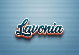 Cursive Name DP: Lavonia