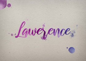 Lawerence Watercolor Name DP