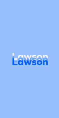 Name DP: Lawson