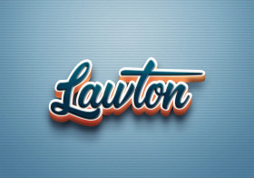 Cursive Name DP: Lawton