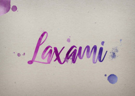 Laxami Watercolor Name DP