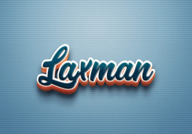 Cursive Name DP: Laxman