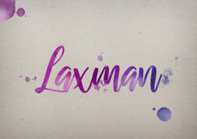 Laxman Watercolor Name DP